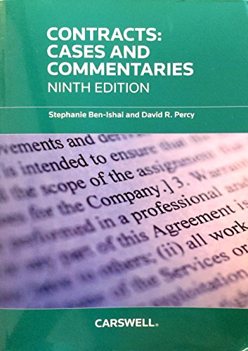 Stock image for Contracts: Cases and Commentaries, Ninth Edition for sale by Better World Books