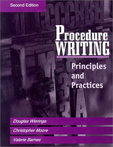 Beispielbild fr Procedure Writing : Principles and Practices zum Verkauf von Better World Books Ltd