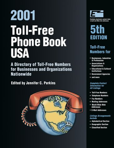 9780780804272: Toll-Free Phone Book USA 2001: A Directory of Toll-Free Telephone Numbers for Businesses and Organizations Nationwide