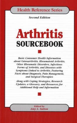 Stock image for Arthritis Sourcebook (Health Reference Series) for sale by GuthrieBooks