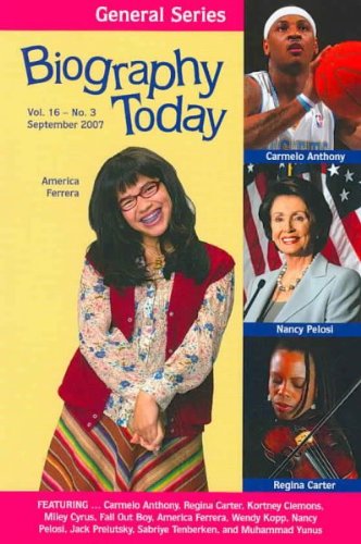 9780780809727: Biography Today: Profiles of People of Interest to Young Readers: 16 (Biography Today General Series)