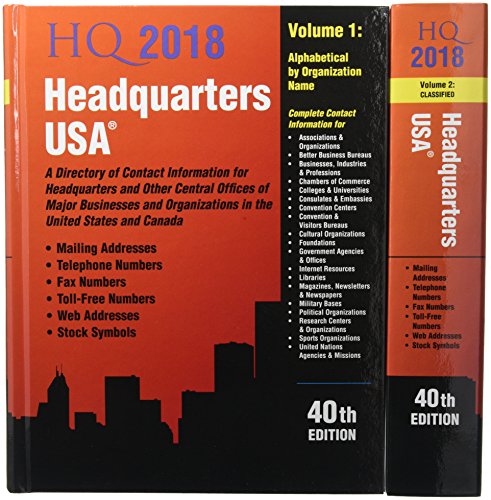 Stock image for Headquarters USA 2018 for sale by Better World Books