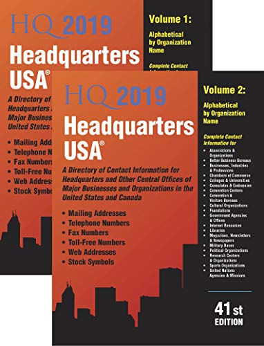 Stock image for Headquarters USA 2019 for sale by Better World Books: West