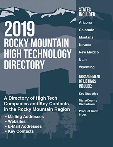 Imagen de archivo de Rocky Mountain High Technology Directory 2019 a la venta por mountain