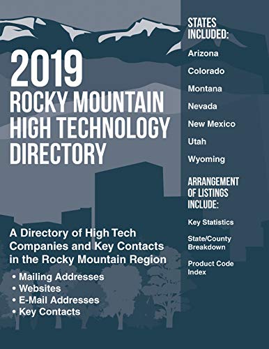 Stock image for Rocky Mountain High Technology Directory 2019 for sale by mountain