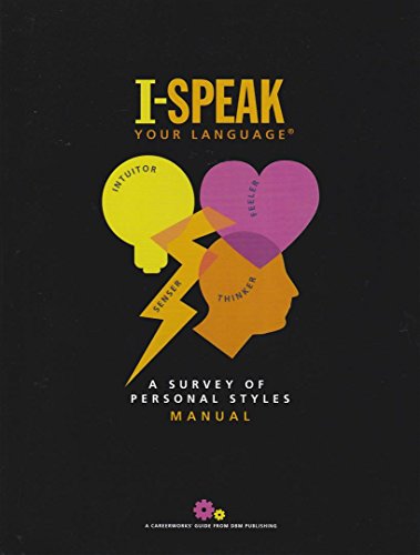 Stock image for I-Speak Your Language: A Survey Of Personal Styles Manual for sale by ThriftBooks-Atlanta