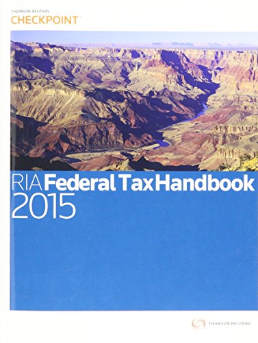 Beispielbild fr RIA Federal Tax Handbook, 2015 zum Verkauf von SecondSale