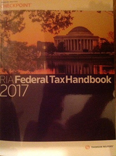 Beispielbild fr RIA Federal Tax Handbook 2017 Edition zum Verkauf von Once Upon A Time Books