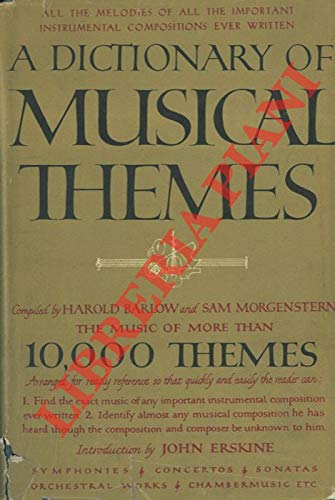 Imagen de archivo de A DICTIONARY OF MUSICAL THEMES a la venta por Second Story Books, ABAA