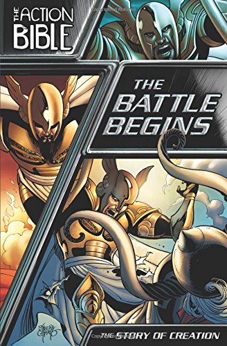 Beispielbild fr The Battle Begins: The Story of Creation (The Action Bible Graphic Novels) zum Verkauf von Wonder Book