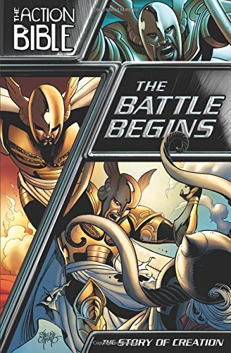 Stock image for The Battle Begins: The Story of Creation (The Action Bible Graphic Novels) for sale by Upward Bound Books