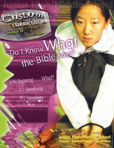 Beispielbild fr Do I Know What the Bible Says? (Custom Curriculum) zum Verkauf von SecondSale