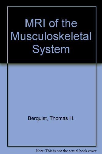 Stock image for MRI of the Musculoskeletal System for sale by Mispah books