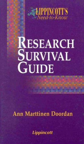 Beispielbild fr Lippincott's Need-To-know: Research Survival Guide zum Verkauf von Ergodebooks