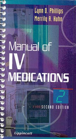 Beispielbild fr Manual of IV Medications zum Verkauf von HPB-Red