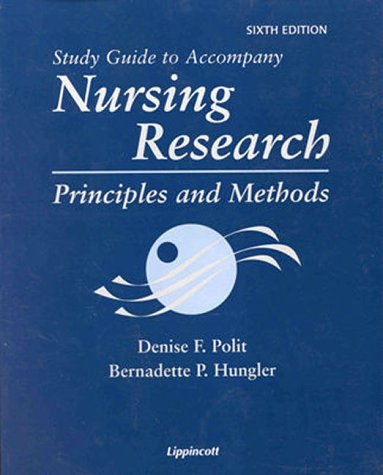 Imagen de archivo de Nursing Research: Principles and Methods, 6th edition (Study a la venta por Greener Books