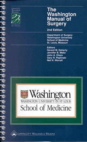 9780781716406: The Washington Manual of Surgery (Spiral Manual Series)
