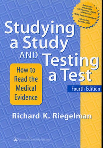 Beispielbild fr Studying a Study and Testing a Test: How to Read the Medical Evidence (With CD-ROM for Windows & Macintosh) zum Verkauf von Wonder Book