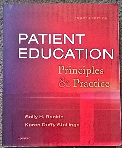 Imagen de archivo de Patient Education: Principles and Practice a la venta por Anybook.com