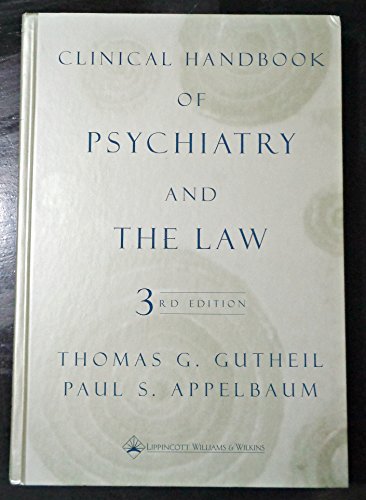 Beispielbild fr Clinical HAndbook of Psychiatry and the Law zum Verkauf von HPB Inc.