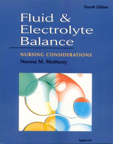 Beispielbild fr Fluid and Electrolyte Balance: Nursing Considerations zum Verkauf von WorldofBooks