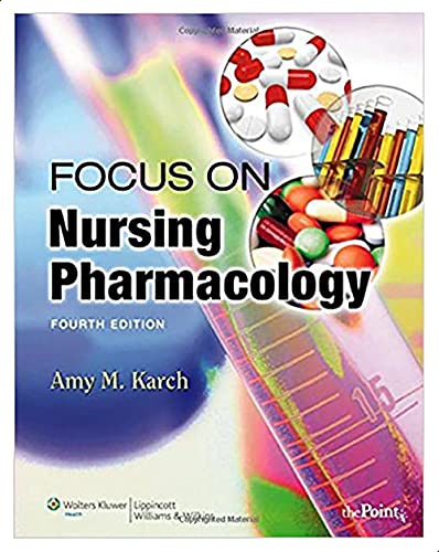 Beispielbild fr Focus on Nursing Pharmacology zum Verkauf von Books Puddle