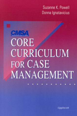 Beispielbild fr CMSA's Core Curriculum for Case Management zum Verkauf von Better World Books