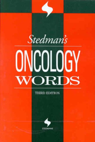 Imagen de archivo de Stedman's Oncology Words a la venta por Better World Books