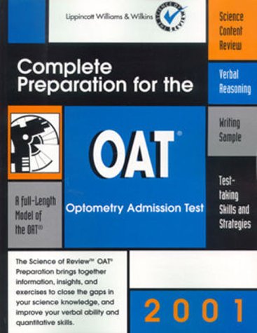 Stock image for Complete Preparation for the Oat, 2001: Optometry Admission Test for sale by ThriftBooks-Atlanta