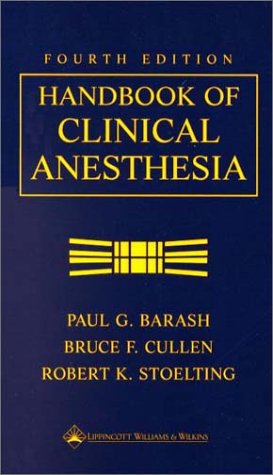Imagen de archivo de Handbook of Clinical Anesthesia a la venta por Better World Books