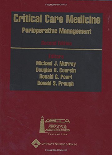 Imagen de archivo de Critical Care Medicine : Perioperative Management a la venta por Better World Books
