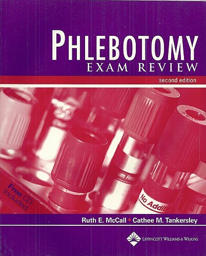 Imagen de archivo de Phlebotomy Exam Review [With CDROM] a la venta por ThriftBooks-Dallas