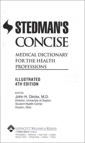 Imagen de archivo de Stedman's Concise Medical Dictionary Customized (Book ) [With CDROM] a la venta por ThriftBooks-Dallas