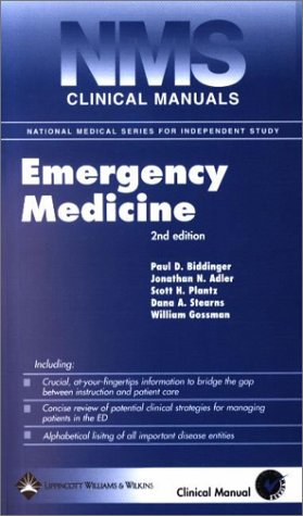 NMS Clinical Manual of Emergency Medicine (9780781735513) by Adler, Jonathan N., M.D.