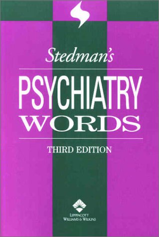 Stock image for Stedman's Psychiatry Words for sale by Books Puddle