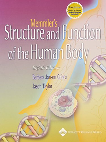 Beispielbild fr Memmler's The Structure And Function Of The Human Body (Structure and Function of the Human Body (Memmler)) zum Verkauf von SecondSale