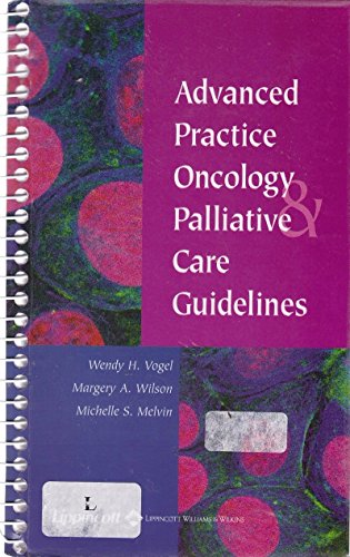 Stock image for Advanced Practice Oncology and Palliative Care Guidelines for sale by SecondSale