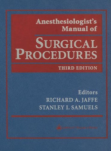 Stock image for Anesthesiologist's Manual of Surgical Procedures for sale by SecondSale