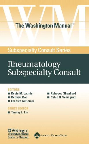 Beispielbild fr The Washington Manual Rheumatology Subspecialty Consult (Washington Manual Subspecialty Consult Series) zum Verkauf von Jenson Books Inc