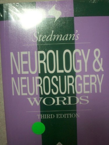 Stock image for Stedman's Neurology/Neurosurgery Words for sale by Better World Books