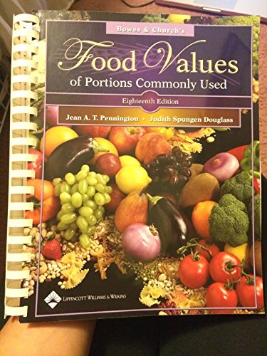 9780781744294: Bowes and Church's Food Values of Portions Commonly Used