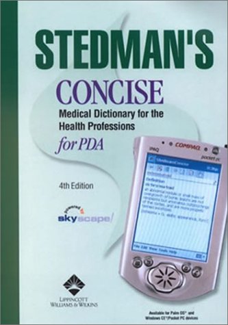 Stedman's Concise Medical Dictionary for the Health Professions for Pda (9780781744300) by Stedmans