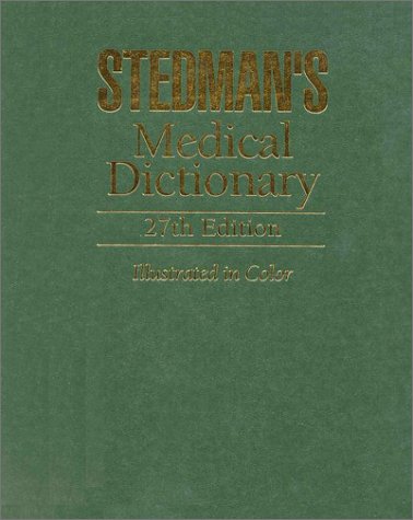 Stock image for Stedman's Medical Dictionary Package (Including Stedman's Medical Dictionary Hardcover and in CD for PDA) for sale by HPB-Red