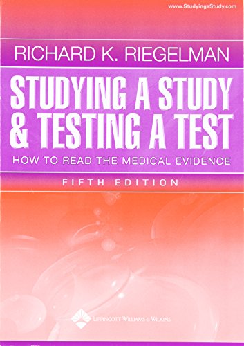Beispielbild fr Studying a Study and Testing a Test : How to Read the Medical Evidence zum Verkauf von Better World Books
