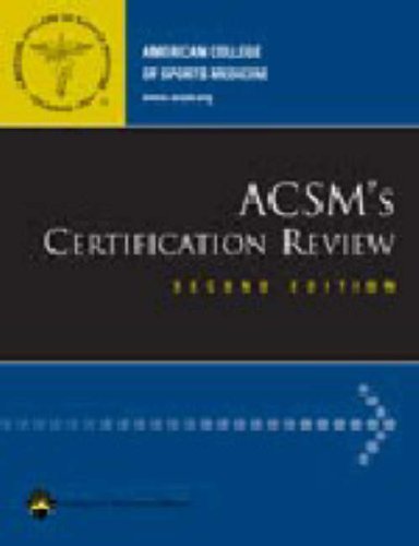Stock image for ACSM's Certification Review for sale by Wonder Book