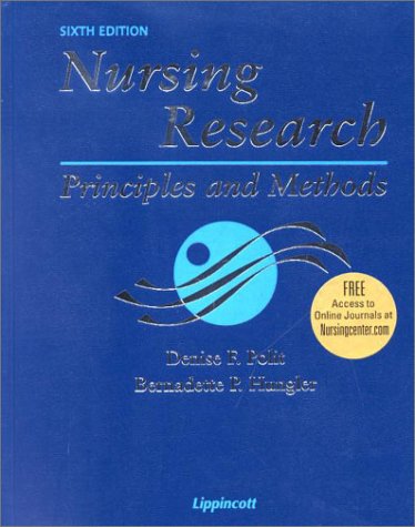 Stock image for Nursing Research: Principles and Methods (Book + Online Articles) for sale by HPB-Red