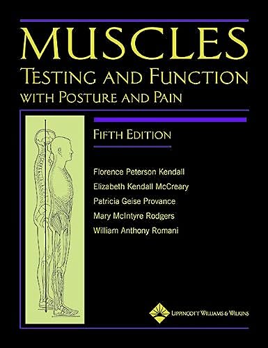 Imagen de archivo de Muscles: Testing and Testing and Function with Posture and Pain (Kendall, Muscles) a la venta por HPB-Red