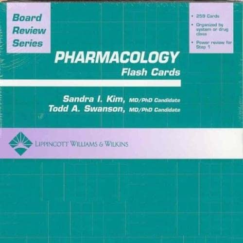 Stock image for BRS Pharmacology Flash Cards (Board Review Series) for sale by HPB-Red