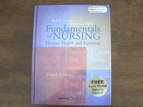 Fundamentals of Nursing: WITH Fundamentals of Nursing Study Guide AND Fundamentals of Nursing Procedure Checklist: Human Health and Function (9780781751070) by Craven EdD RN, Ruth F.