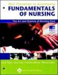 Beispielbild fr Skill Checklists to Accompany Fundamentals of Nursing: The Art and Science of Nursing Care zum Verkauf von Bookmonger.Ltd